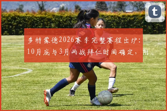 多特蒙德2026赛季完整赛程出炉：10月底与3月两战拜仁时间确定，附关键战看点解析